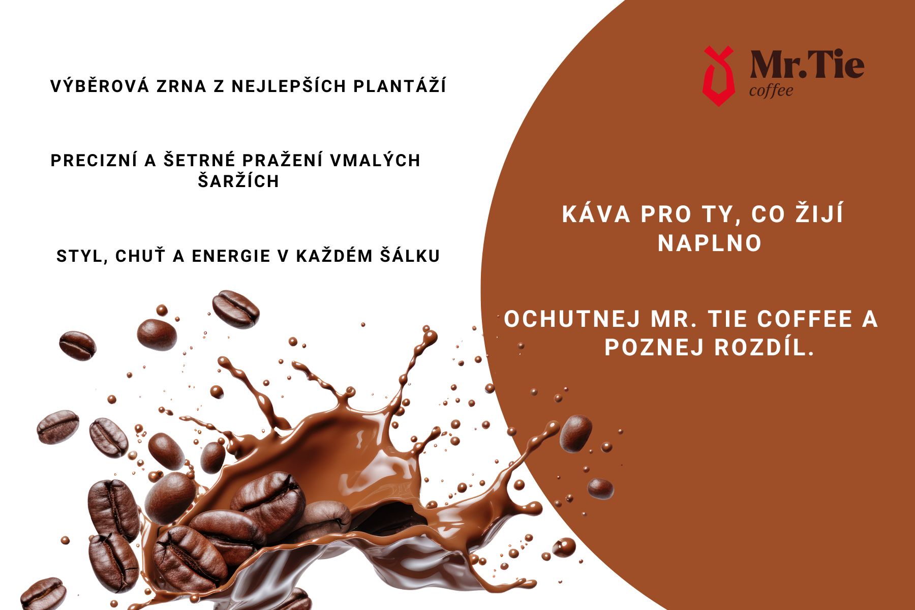Brown and White Minimalist Coffee Food Label